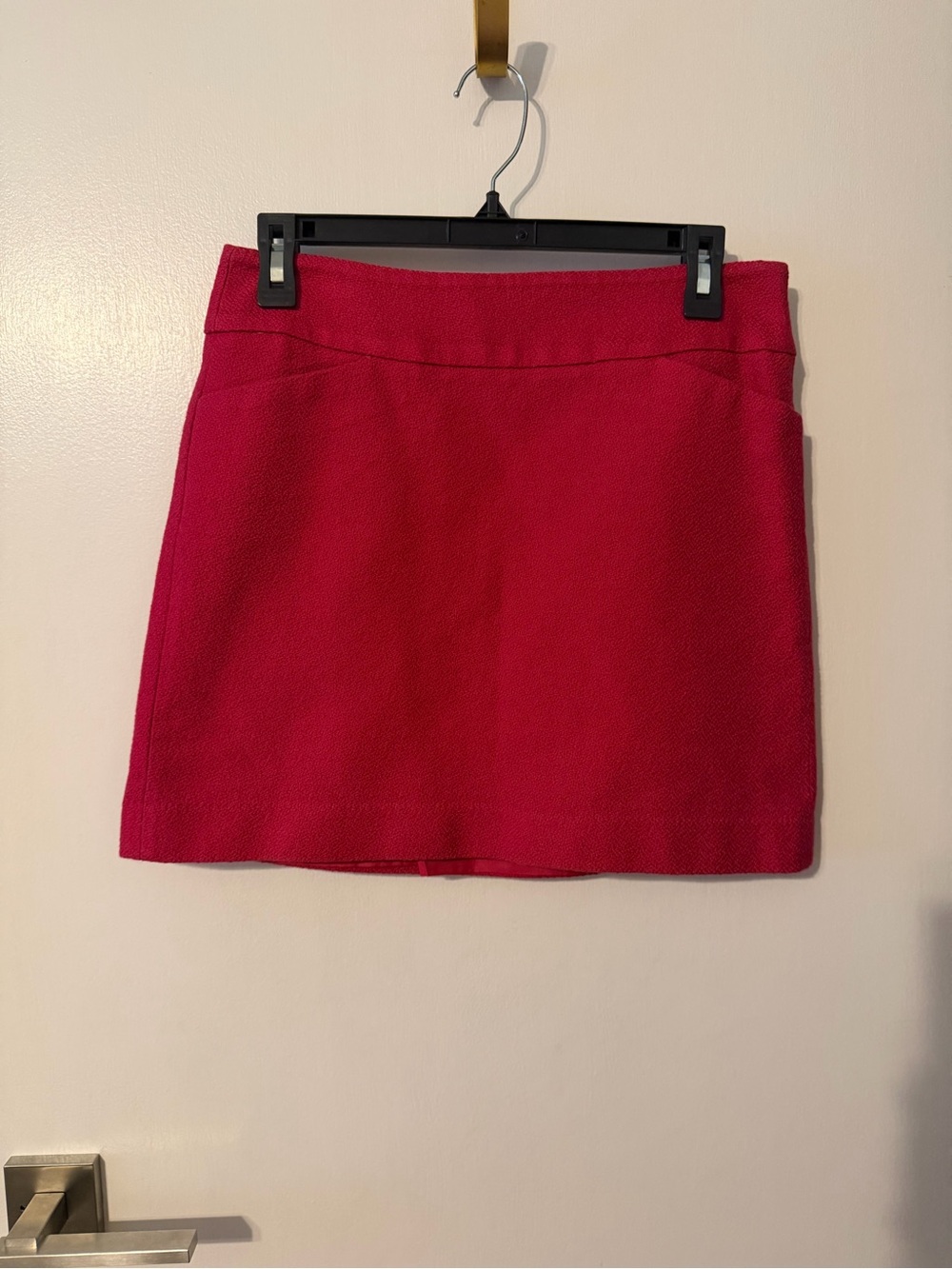 LOFT Textured Raspberry Pink Mini Skirt